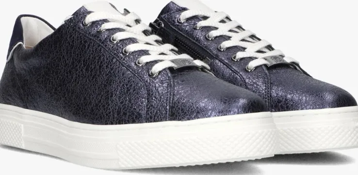 blauwe hassia lage sneakers 301131
