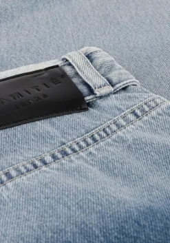 blauwe haute l'amitié wide jeans flip waist pocket tall jeans