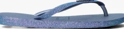 blauwe havaianas teenslippers slim sparkle ii crocus