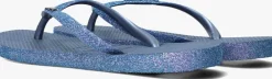 blauwe havaianas teenslippers slim sparkle ii crocus