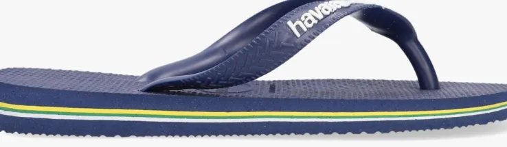 blauwe havaianas teenslippers brasil logo kids