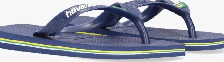 blauwe havaianas teenslippers brasil logo kids