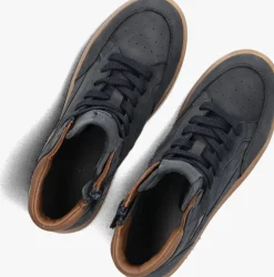 blauwe hip hoge sneakers h1202