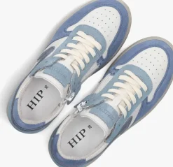blauwe hip lage sneakers h1804