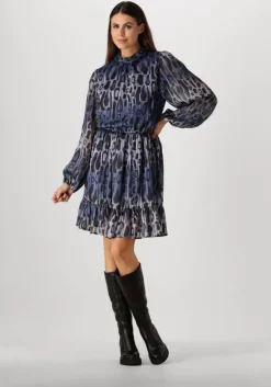 blauwe ibana mini jurk dillia