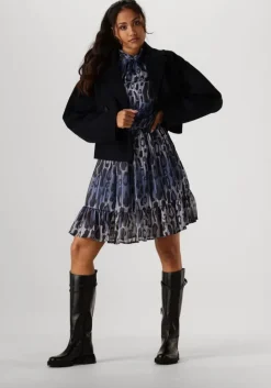 blauwe ibana mini jurk dillia