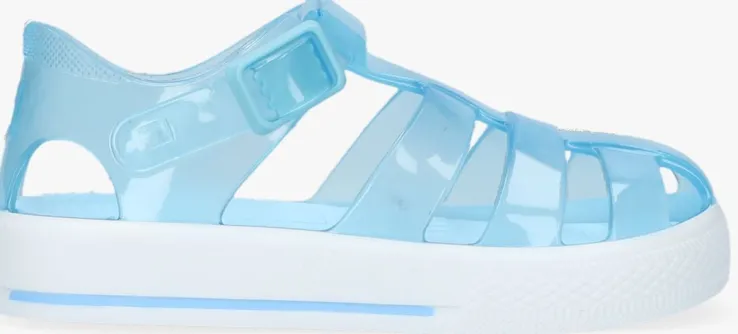 blauwe igor platte sandalen tenis