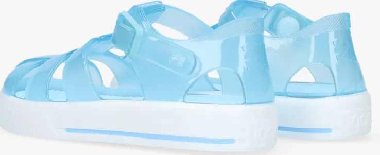 blauwe igor platte sandalen tenis