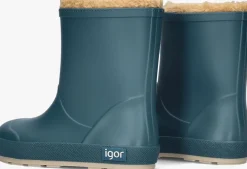 blauwe igor regenlaarzen yogi dk borreguito