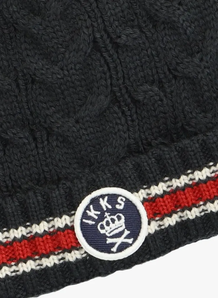 blauwe ikks muts bonnet