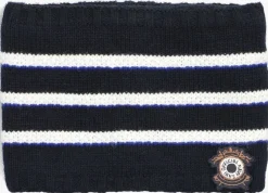 blauwe ikks muts set tricot