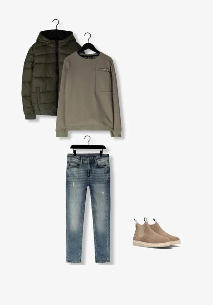 blauwe indian blue jeans tapered jeans jay tapered fit