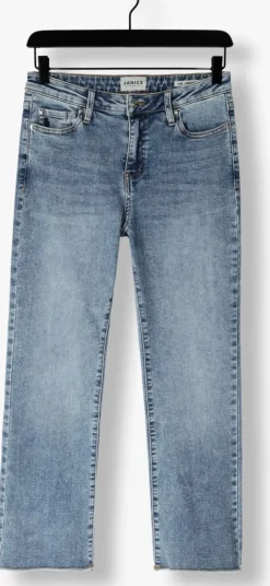 blauwe janice straight leg jeans cooper