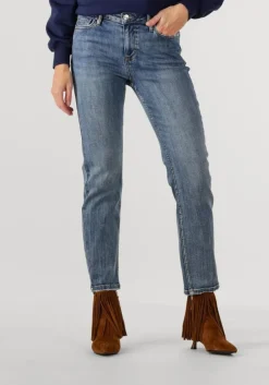 blauwe janice straight leg jeans cooper