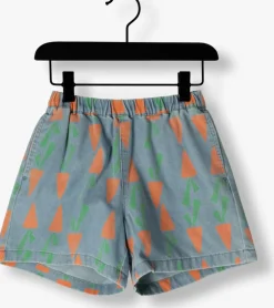 blauwe jelly mallow shorts carrot denim shorts