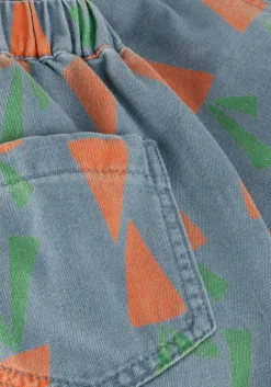 blauwe jelly mallow shorts carrot denim shorts