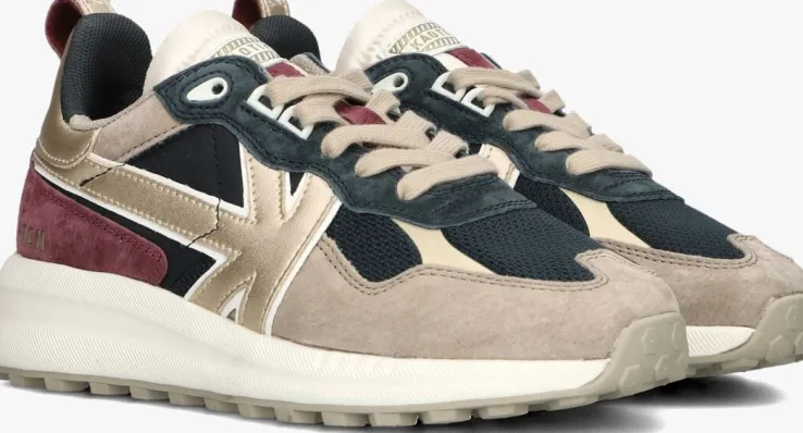 blauwe kaotiko lage sneakers detroit glam