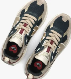 blauwe kaotiko lage sneakers detroit glam