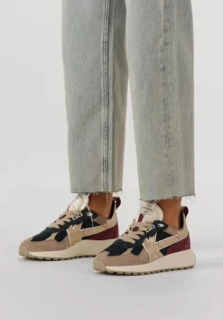 blauwe kaotiko lage sneakers detroit glam