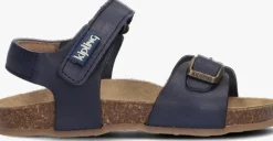 blauwe kipling platte sandalen fabio