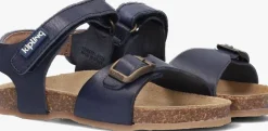 blauwe kipling platte sandalen fabio