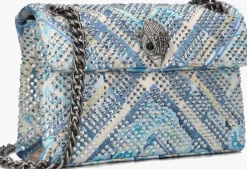 blauwe kurt geiger london schoudertas mini kensington