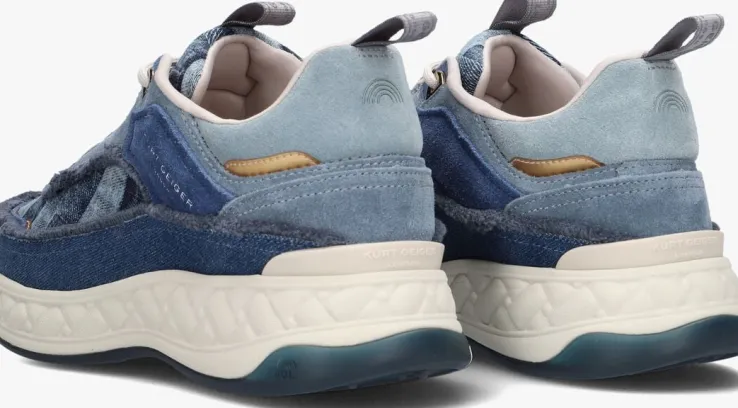 blauwe kurt geiger london lage sneakers kensington sneaker