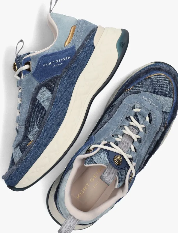 blauwe kurt geiger london lage sneakers kensington sneaker