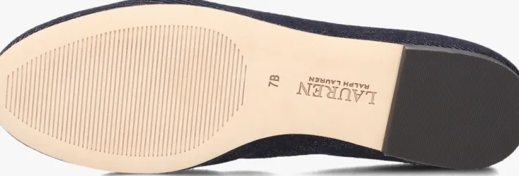 blauwe lauren ralph lauren ballerina's jayna flats ballet