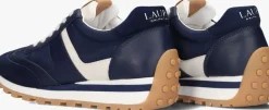 blauwe lauren ralph lauren lage sneakers dani low top lace