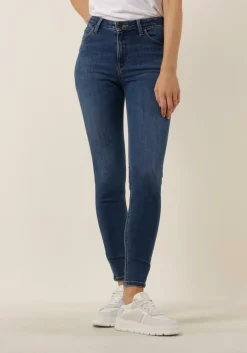 blauwe lee skinny jeans scarlett high
