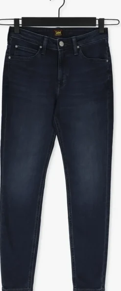 blauwe lee skinny jeans scarlett high