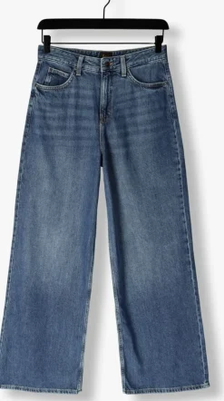 blauwe lee wide jeans stella a line