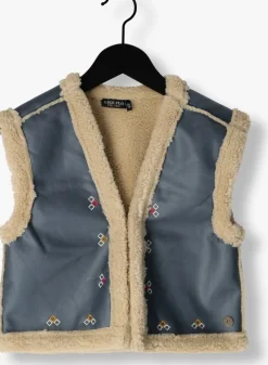 blauwe like flo gilet dewi teddy gilet