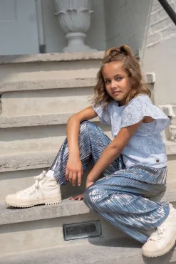 blauwe like flo pantalon fenna flo plisse pants