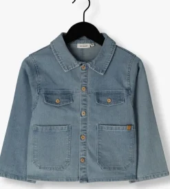 blauwe lil' atelier spijkerjas nmmokaja ls dnm shirt 4360-ls o lil