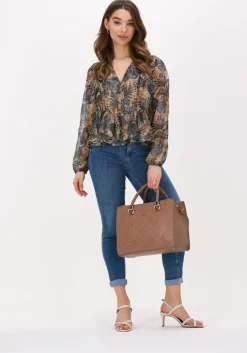 blauwe liu jo blouses tunica ts nav