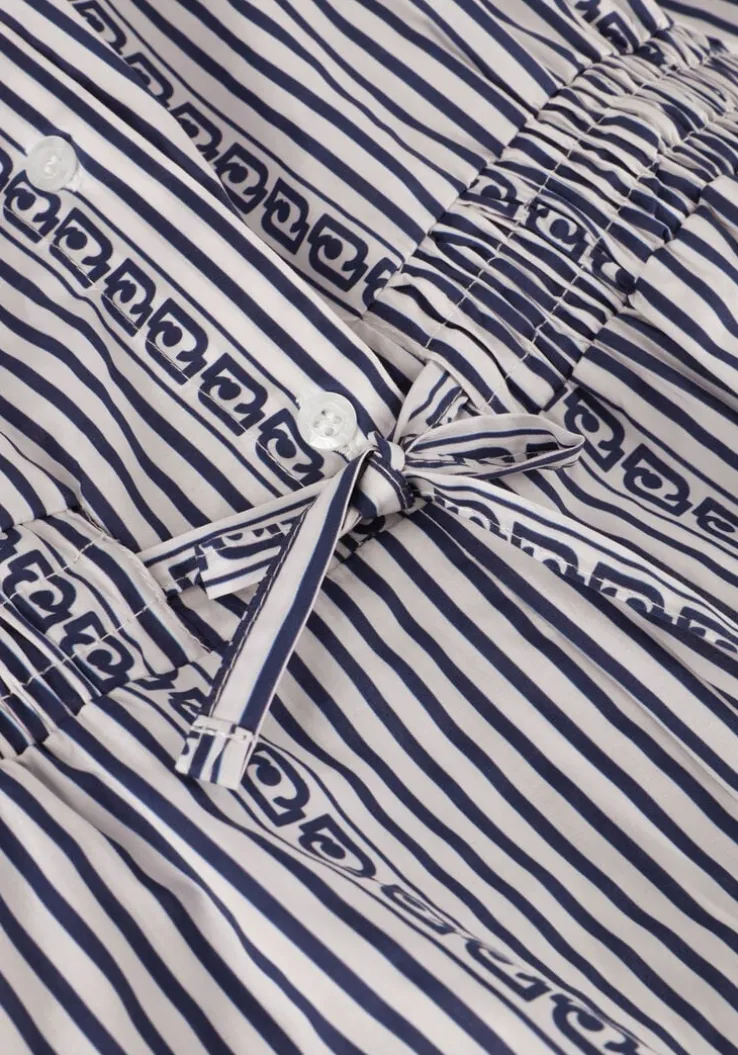 blauwe liu jo playsuits popeline stampa tp dress