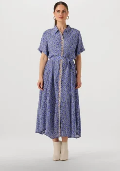 blauwe lollys laundry maxi jurk blakell maxi dress ss