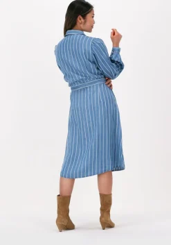 blauwe lollys laundry midi jurk kamma