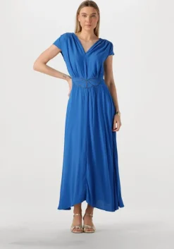 blauwe louizon maxi jurk fayence