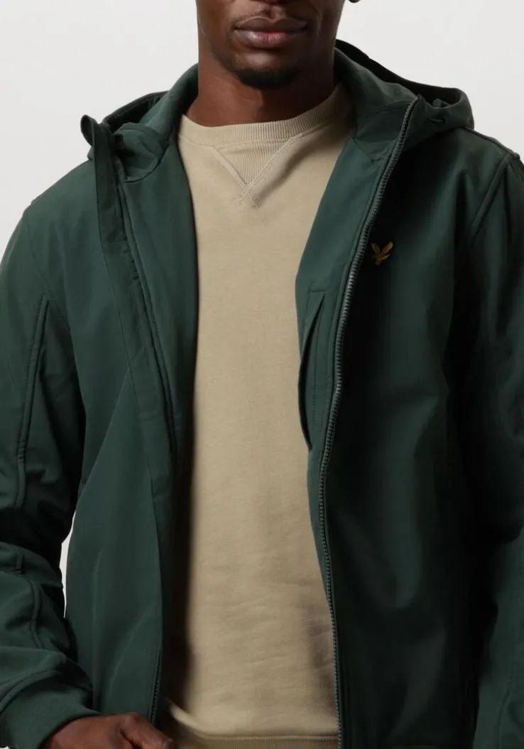 blauwe lyle & scott jack fleece back softshell jacket