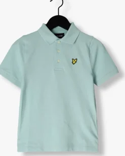 blauwe lyle & scott polo plain polo shirt