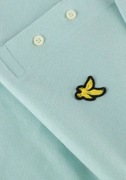blauwe lyle & scott polo plain polo shirt