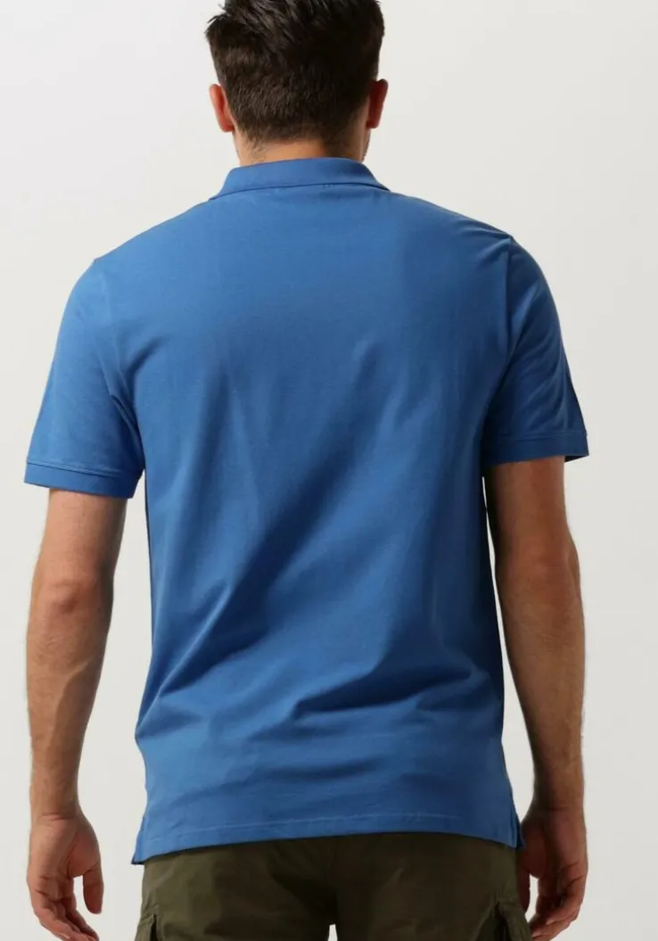 blauwe lyle & scott polo plain polo shirt