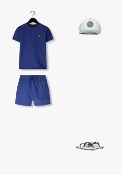 blauwe lyle & scott zwembroeken plain swim short