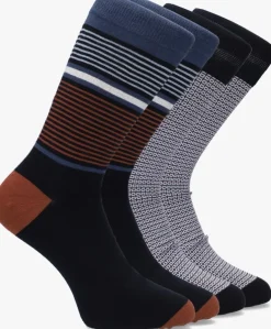 blauwe marcmarcs sokken dennis cotton 2 pack