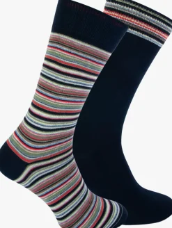 blauwe marcmarcs sokken dion cotton 2-pack