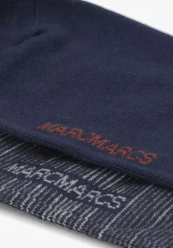 blauwe marcmarcs sokken florian cotton 2-pack