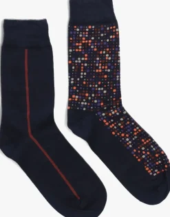 blauwe marcmarcs sokken jim cotton 2-pack